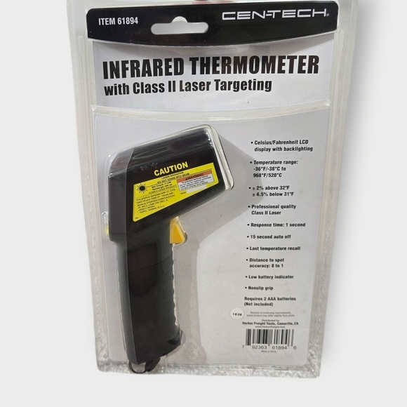Centech Infrared Thermometer with Laser Targeting Non-contact Rreading - Picture 2 of 5